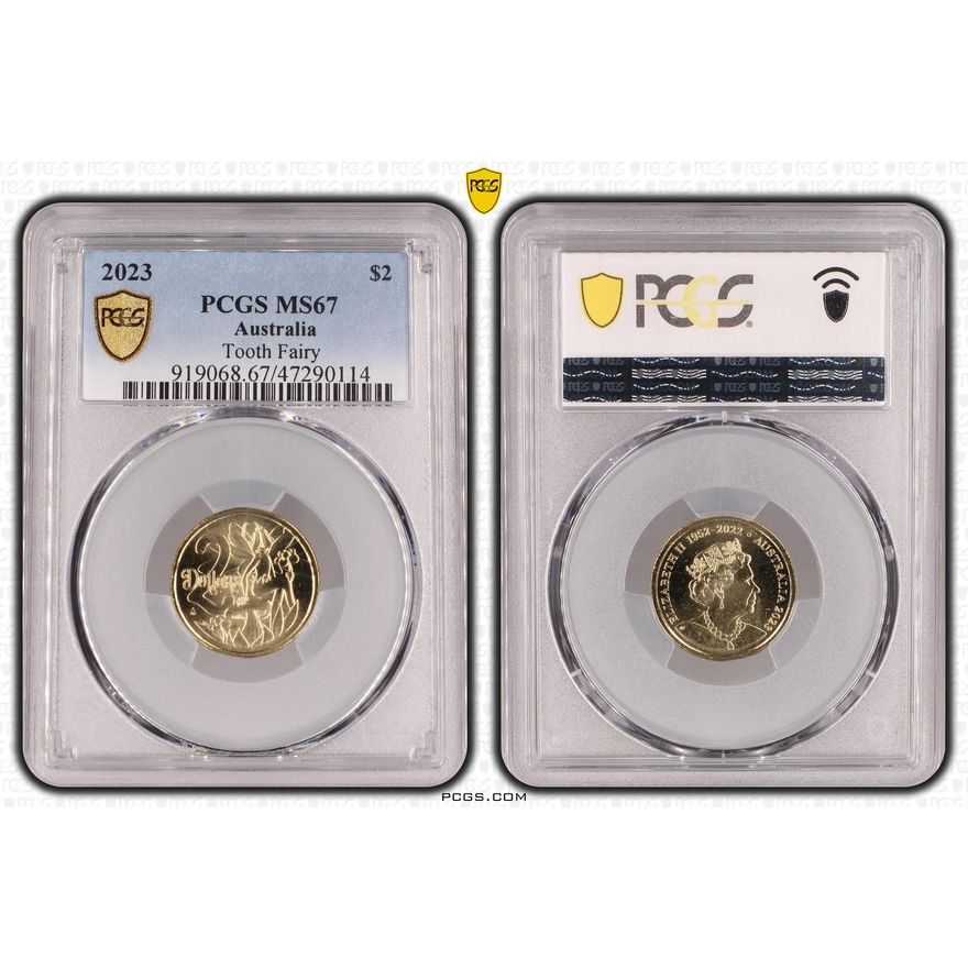Elizabeth II, Tooth Fairy, Two Dollar, 2023, PCGS MS67