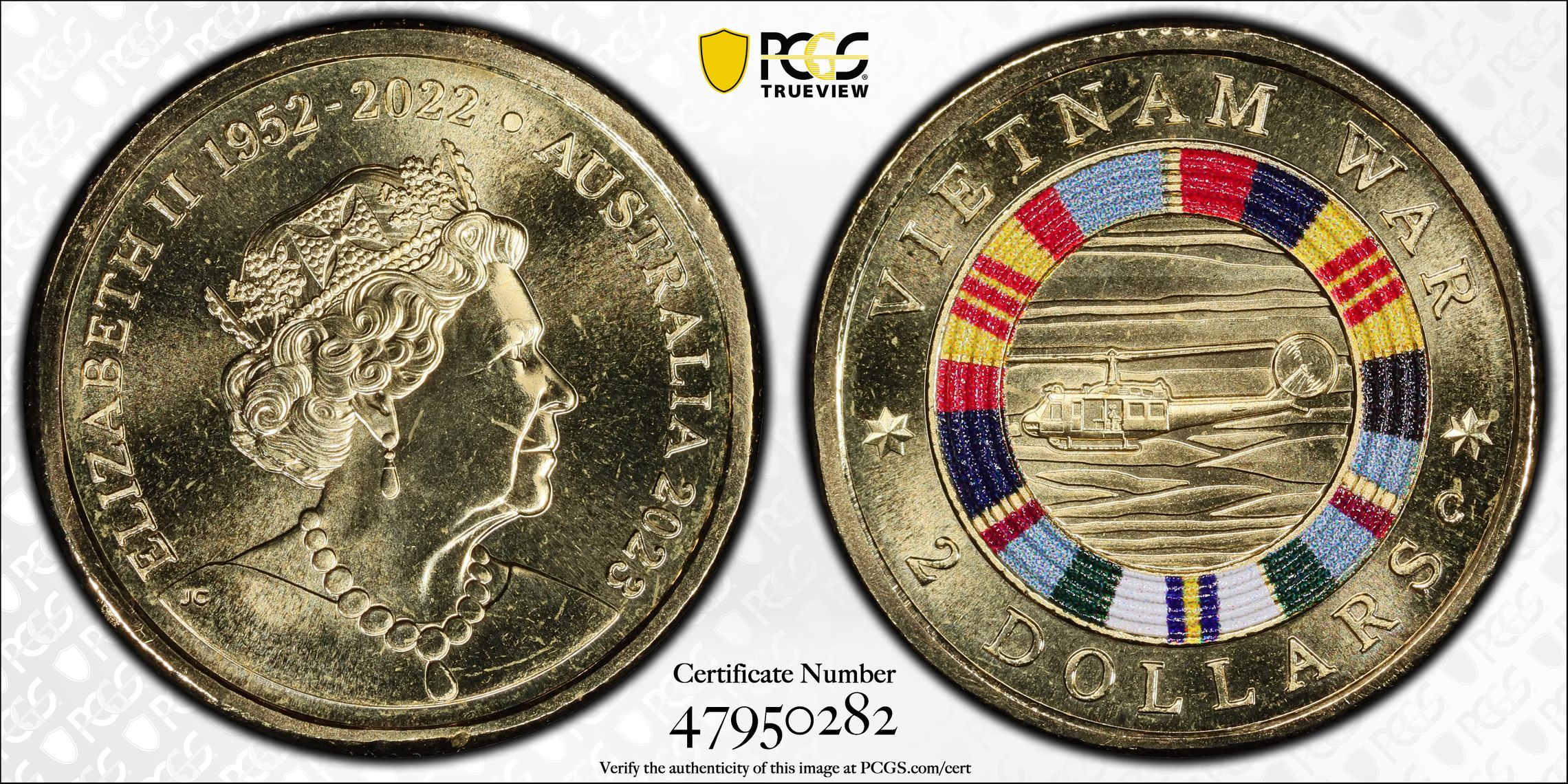 Vietnam War Colorized, Two Dollar, 2023-C, PCGS MS68