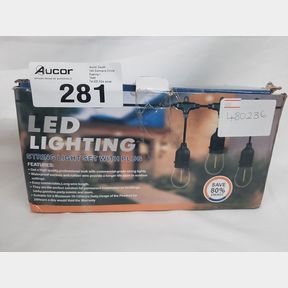 STELLAR LIGHTING 20 LED FESTOON VINTAGE BULB OUTDOOR STRING LIGHTS - 20M - LIGHTING S14 BULBS POWER SAVING MOOD LIGHTING