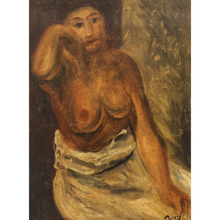 Andre Derain ''Seated Nude'' Oil Painting