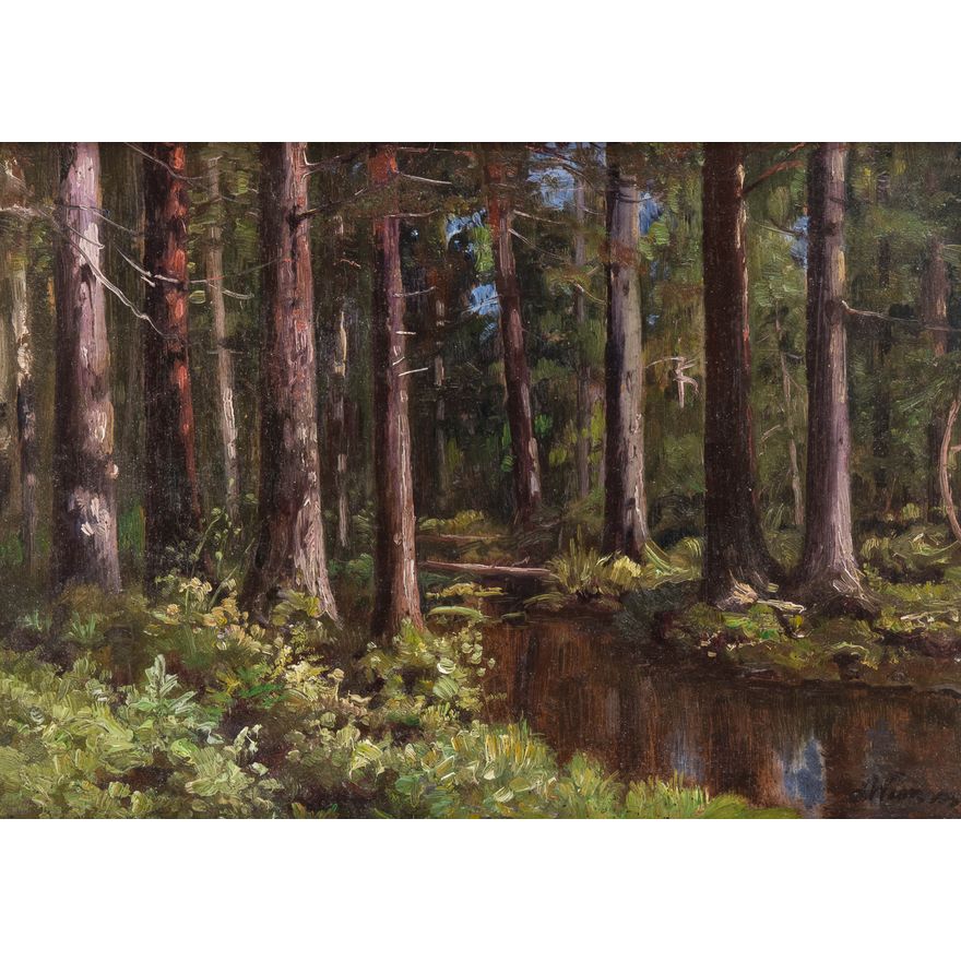 Ludwik Werner | Strumień w lesie