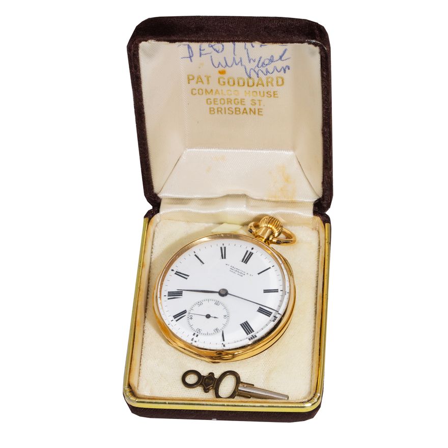 18 Carat Open Face Longines Movement Pocketwatch,