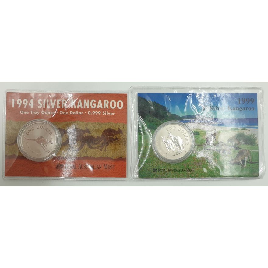 Silver Roo 1oz. Proof Coins (x2)