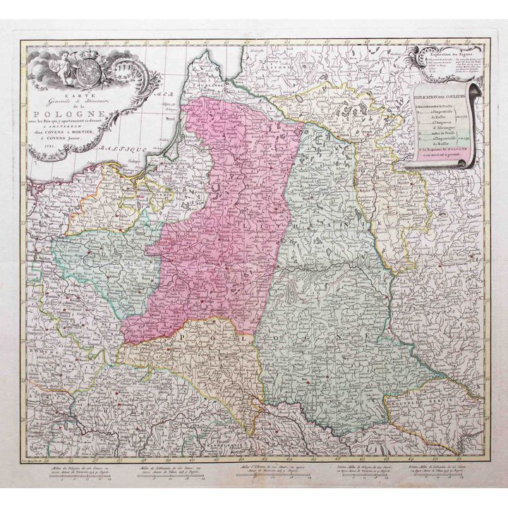 Jan van Jagen | Carte Generale & Itineraire de la Pologne…