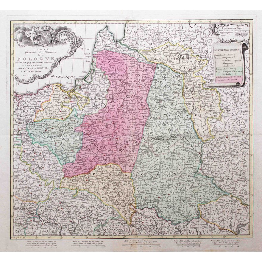 Jan van Jagen | Carte Generale & Itineraire de la Pologne…