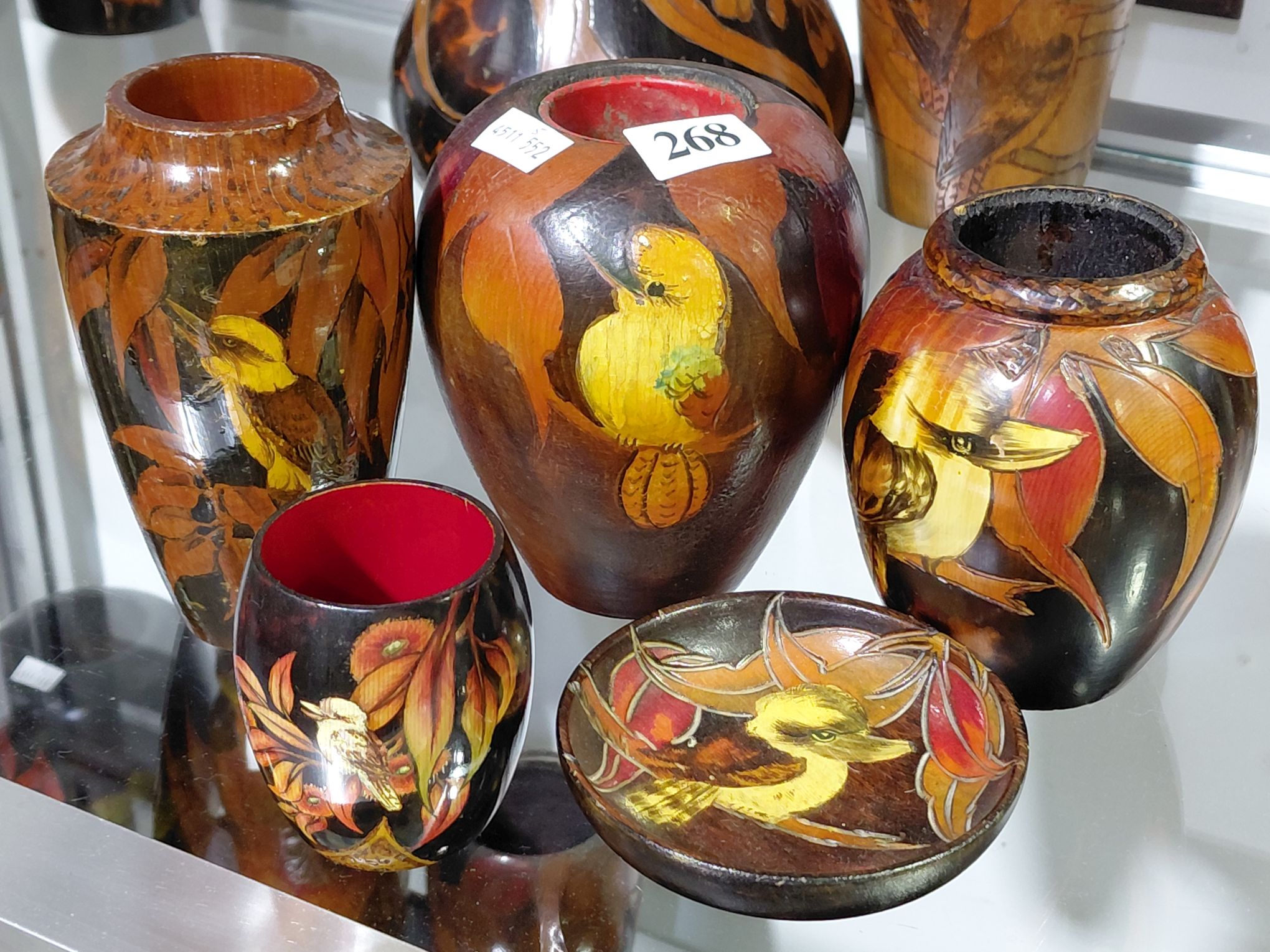 268 · POKERWORK VASES