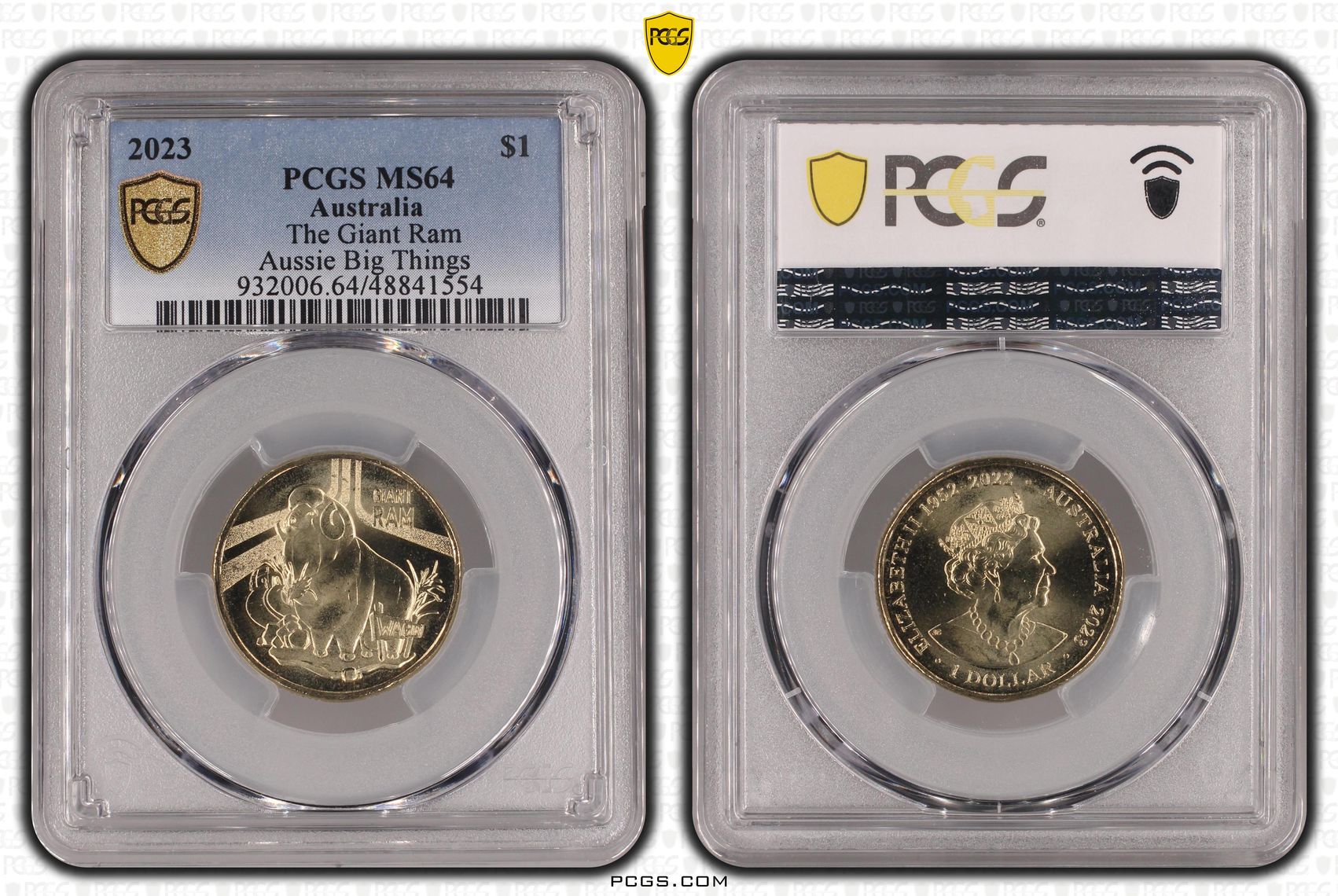 The Giant Ram Aussie Big Things, One Dollar, 2023, PCGS MS64