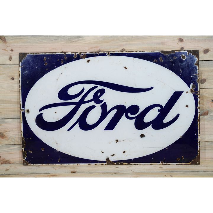 Ford In Oval Single Sided Porcelain Sign TAC 5.5