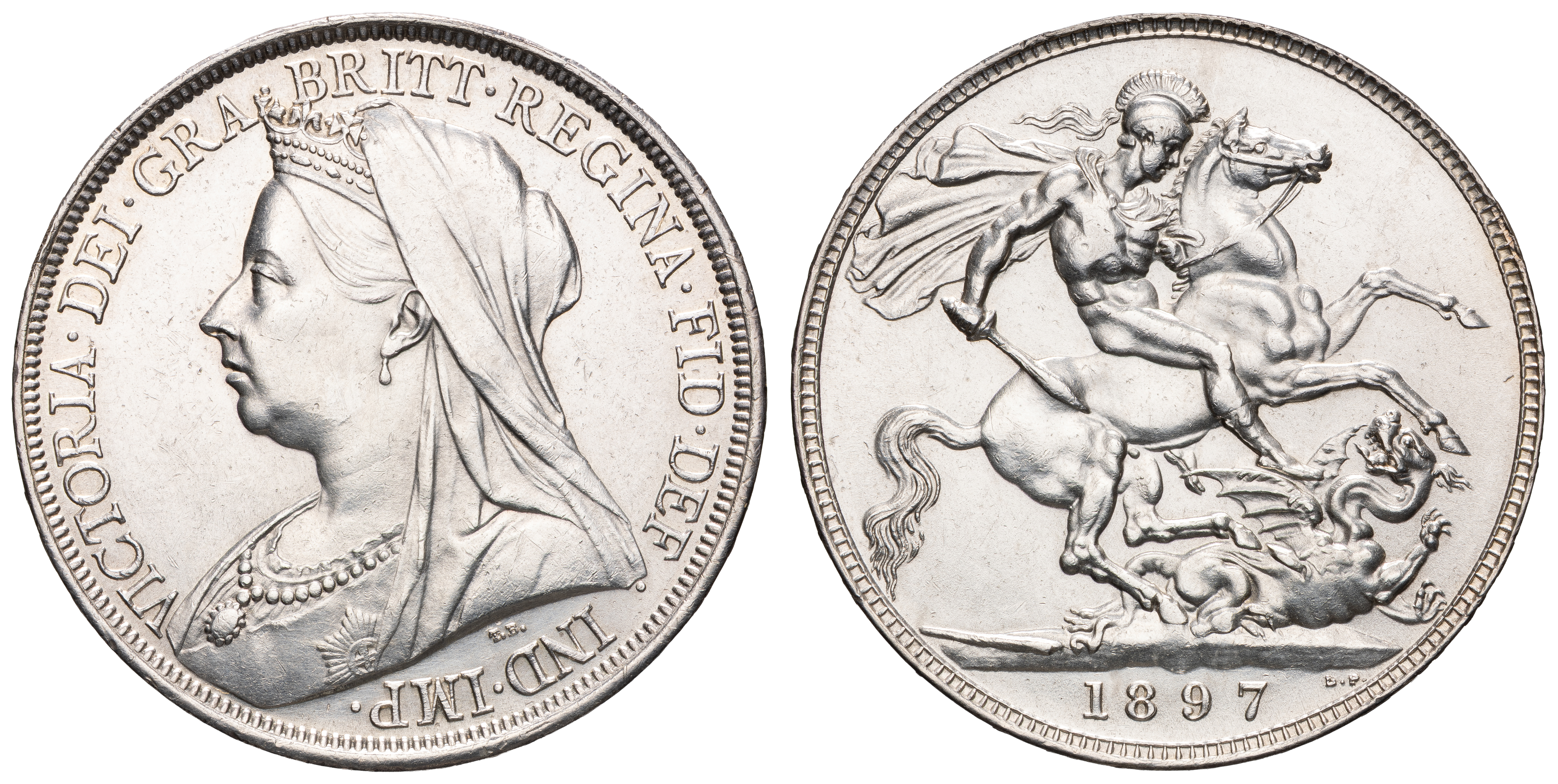 Great Britain, Victoria, Crown, 1893, aFDC