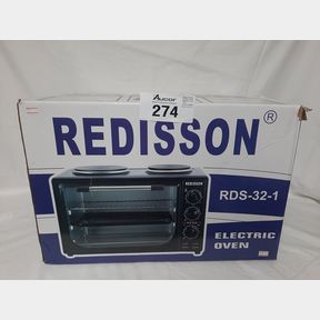 Redisson 32L Mini Kitchen Oven with Two Plate Stove | ONLY ONE PLATE WOKING/OVEN TURNS ON AND OFF/ BOTTOM CORNER BENT