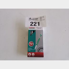 PARROT WHITEBOARD MARKER SLIMLINE - GREEN (BOX OF 10)