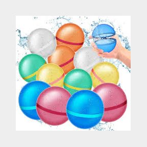 Summer Water Battle Water Ball - Silicone Magnetic Water Ball 5 Pieces -Bar 9902168755277- 51745/18659
