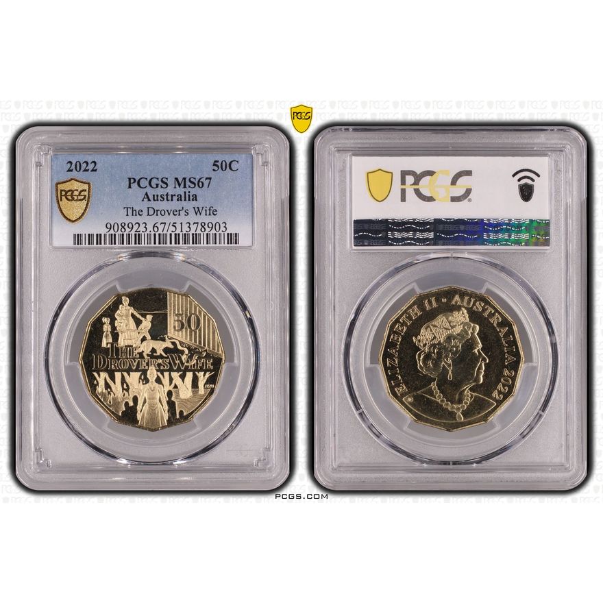 The Drover's Wife, Fifty Cent, 2022, PCGS MS67
