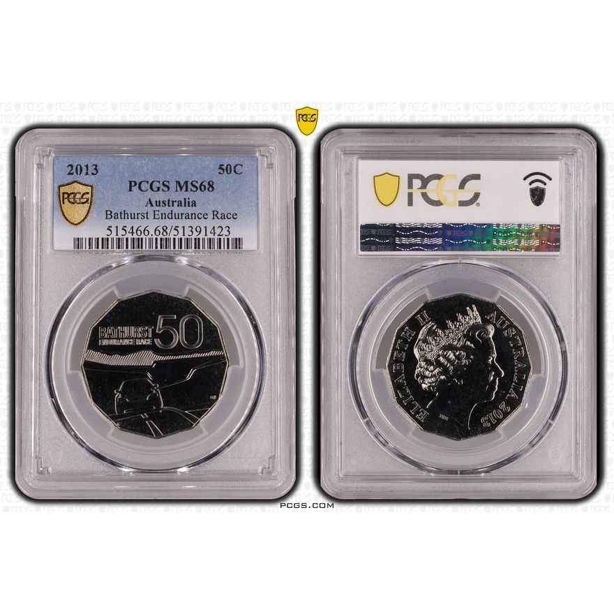 Bathurst Endurance Race, Fifty Cent, 2013, PCGS MS68