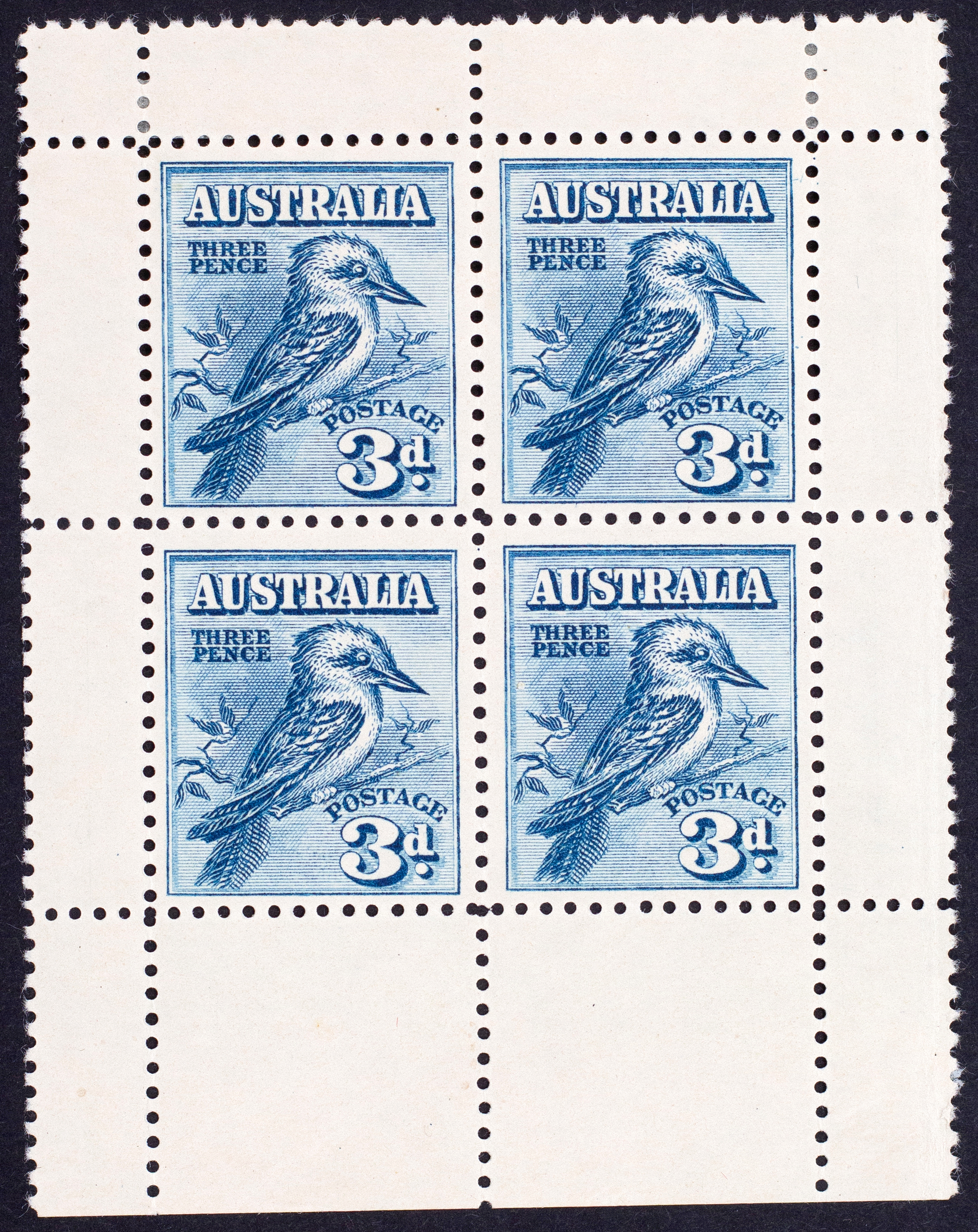 Group, Kookaburra, Threepence, 1928, Good