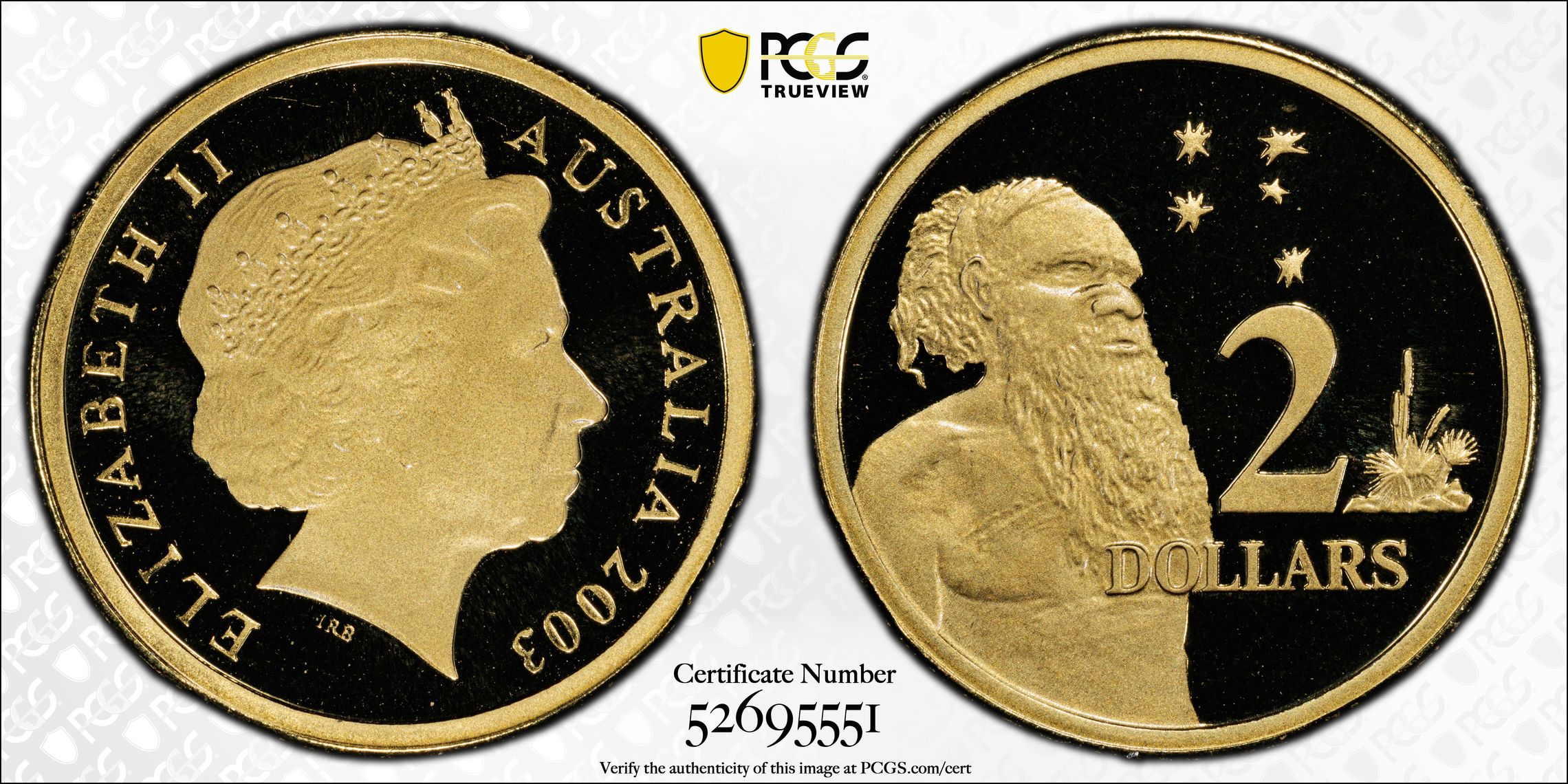 Two Dollar, 2003, PCGS PR69DCAM