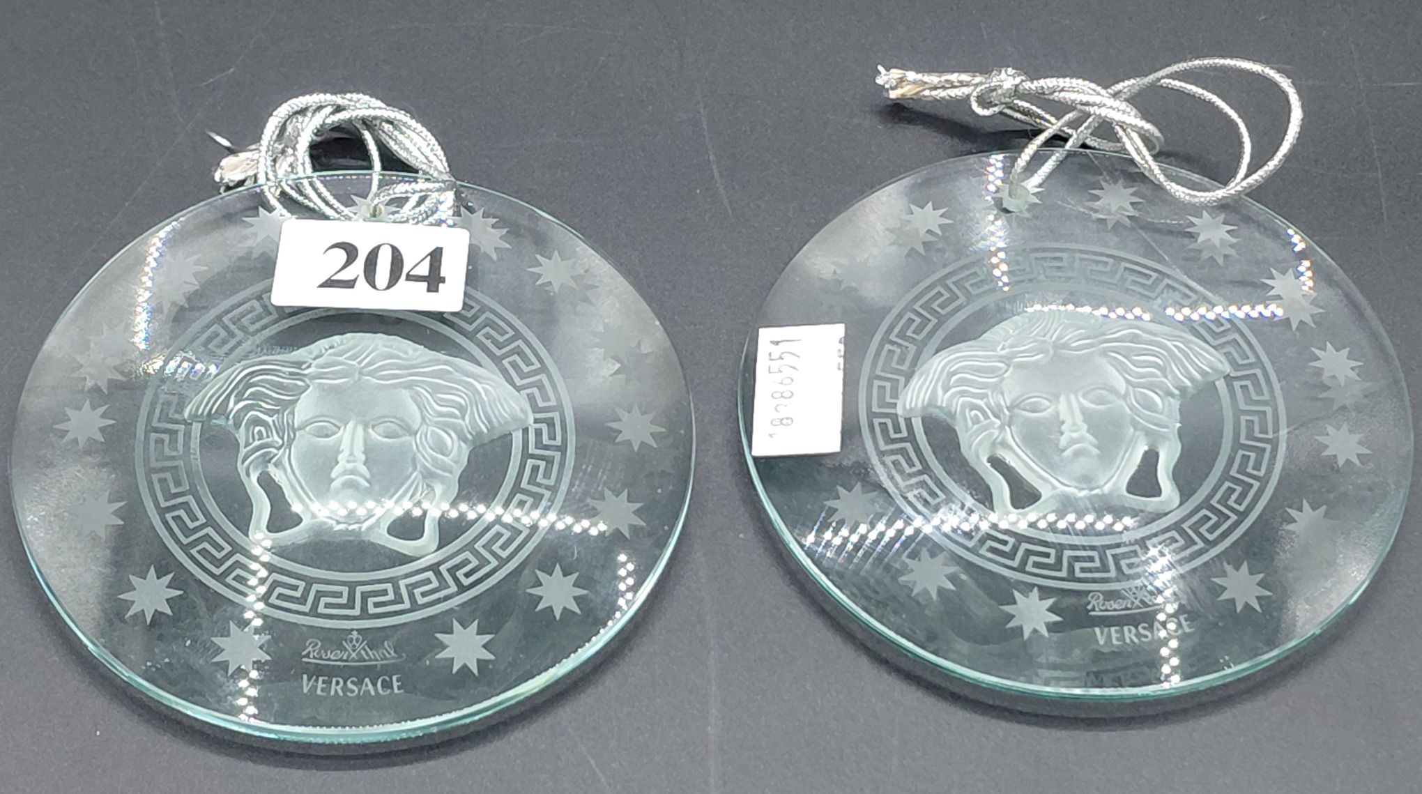204 · VERSACE CRYSTAL RONDELS