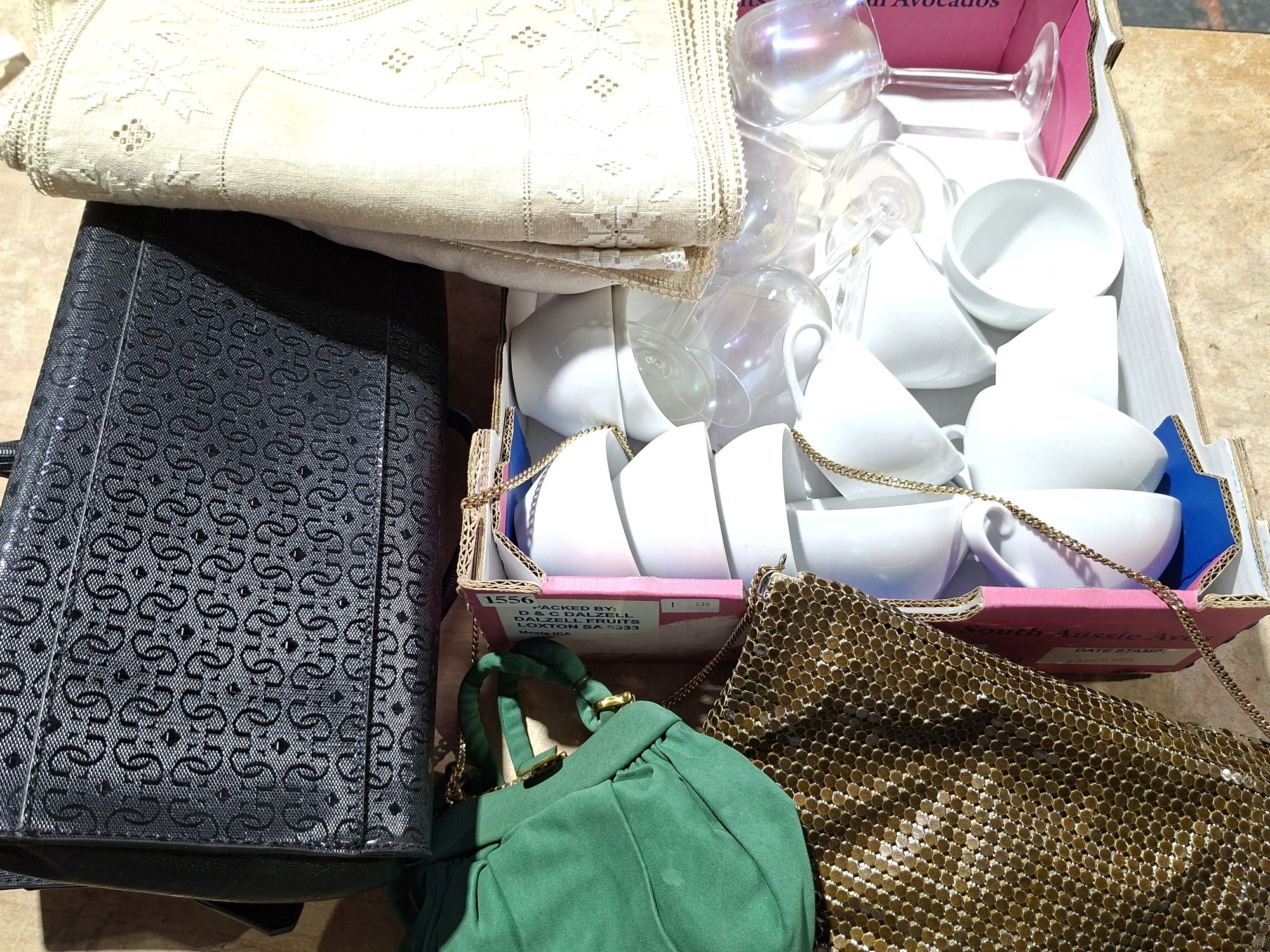 Handbags, Glass And Ceramics