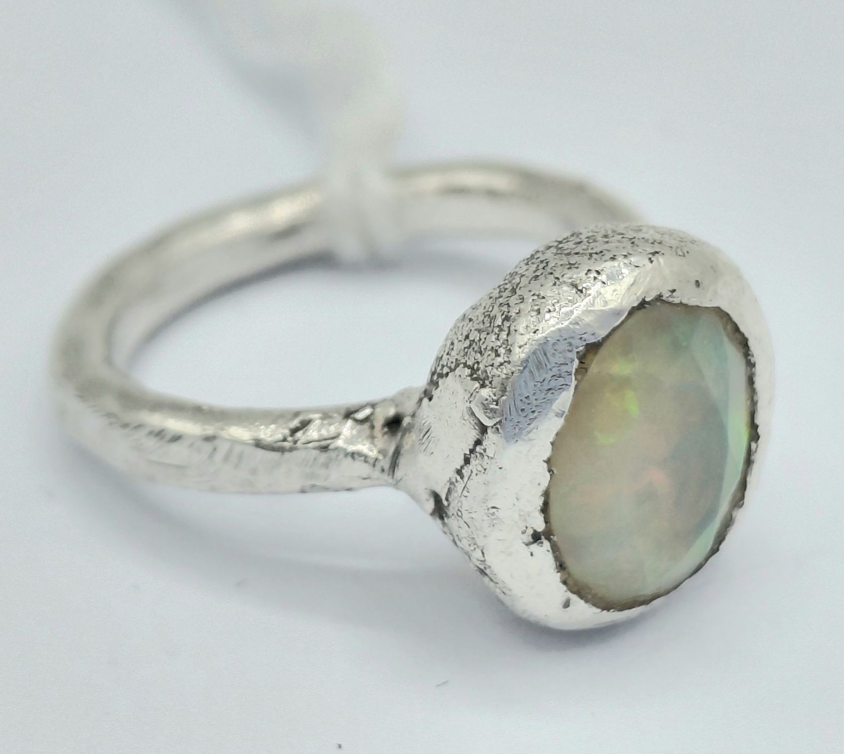 Sterling Silver Opal Ring