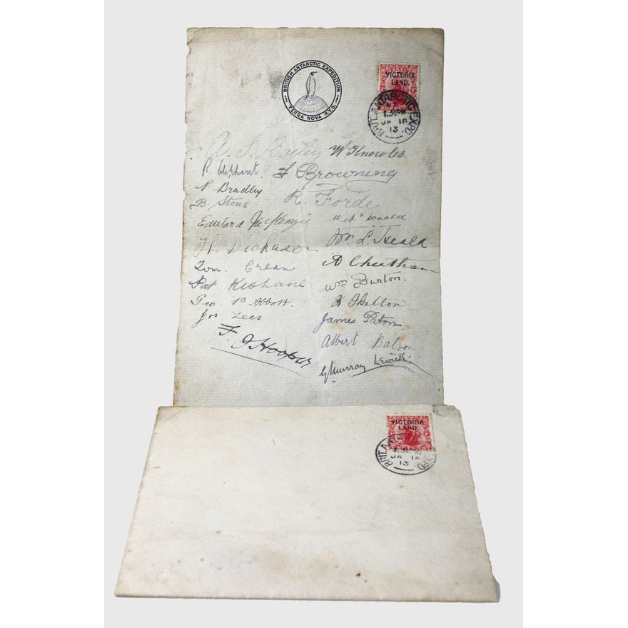 AUTOGRAPHS - BRITISH ANTARCTIC EXPEDITION 1913 - Terra Nova R.Y.S.