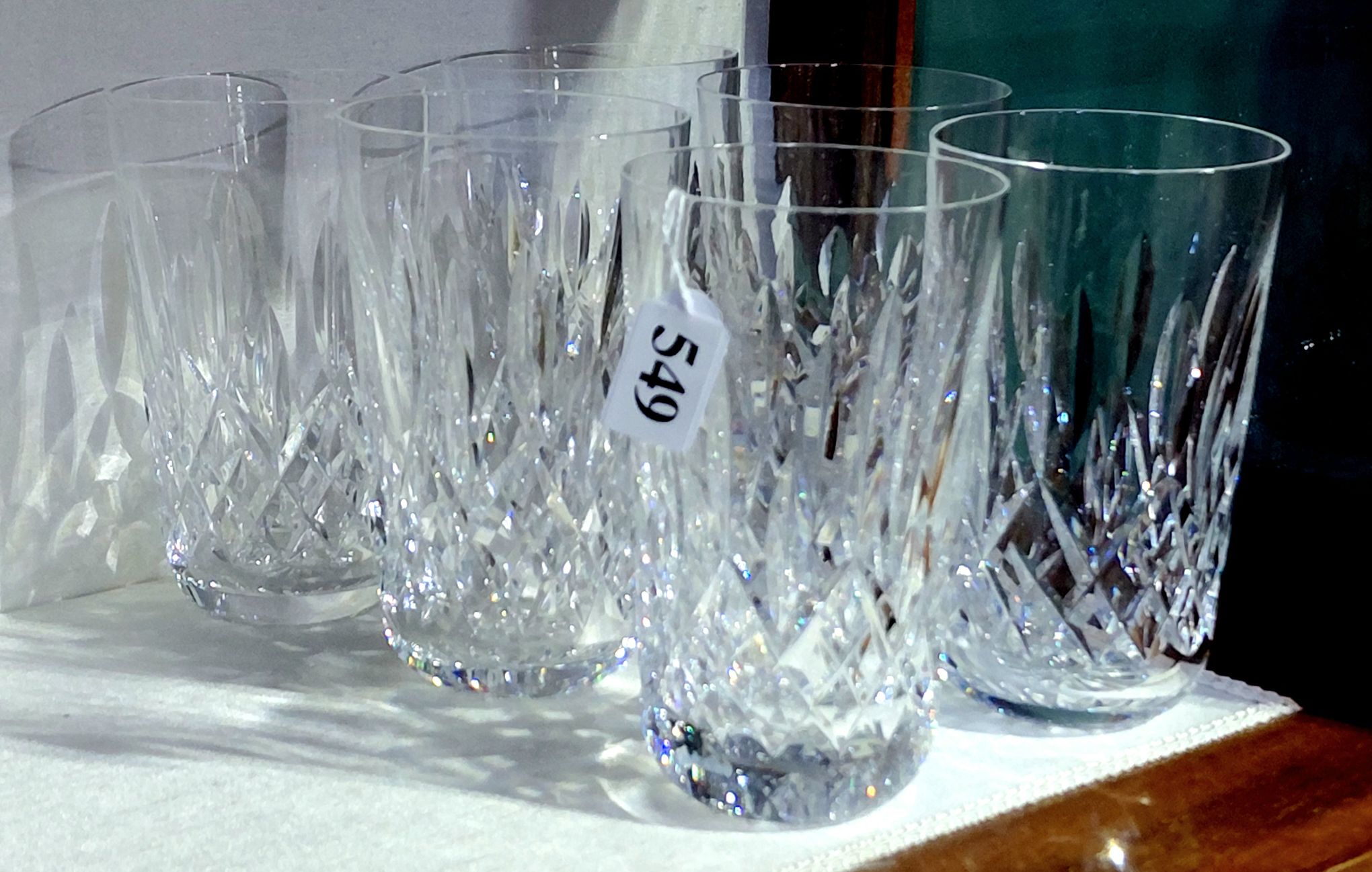 549 · WATERFORD CRYSTAL WATER TUMBLERS