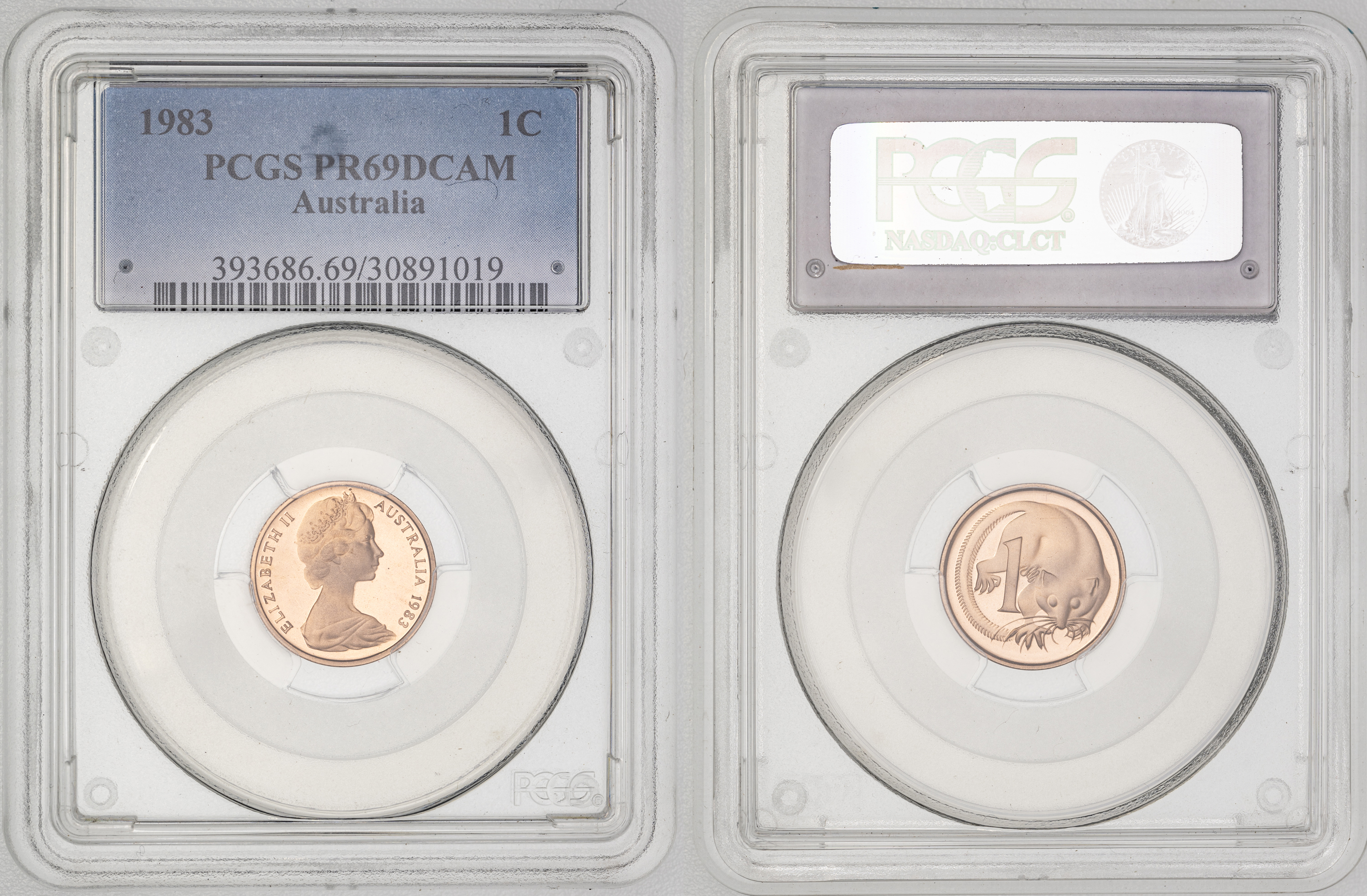 Elizabeth II, , One Cent, 1983, PCGS PR69DCAM