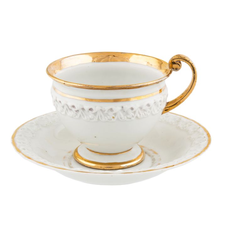 Filiżanka w stylu Biedermeier, Miśnia, ok. 1840 r.