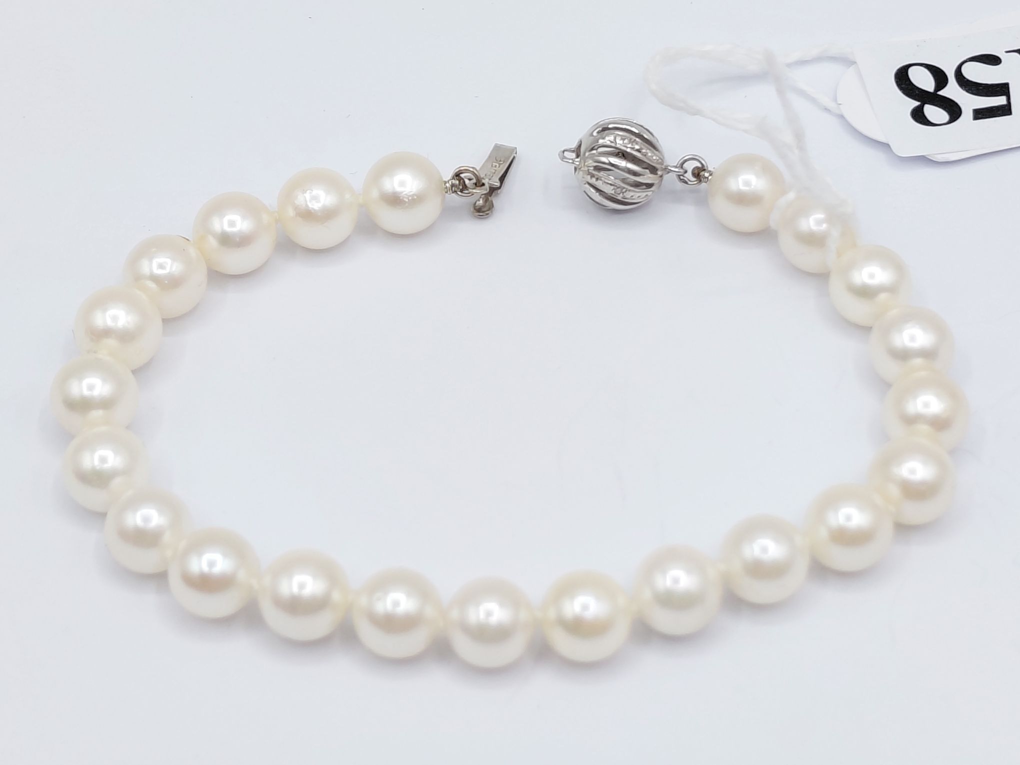 18ct Gold Pearl And Diamond Bracelet