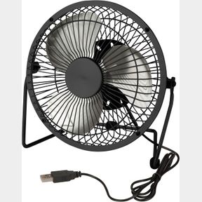 6 X 4.5 X 6" HONEY-CAN-DO OFC-04476 COMPACT USB POWERED DESK FAN, 7.1X3.54X7.3", BLACK