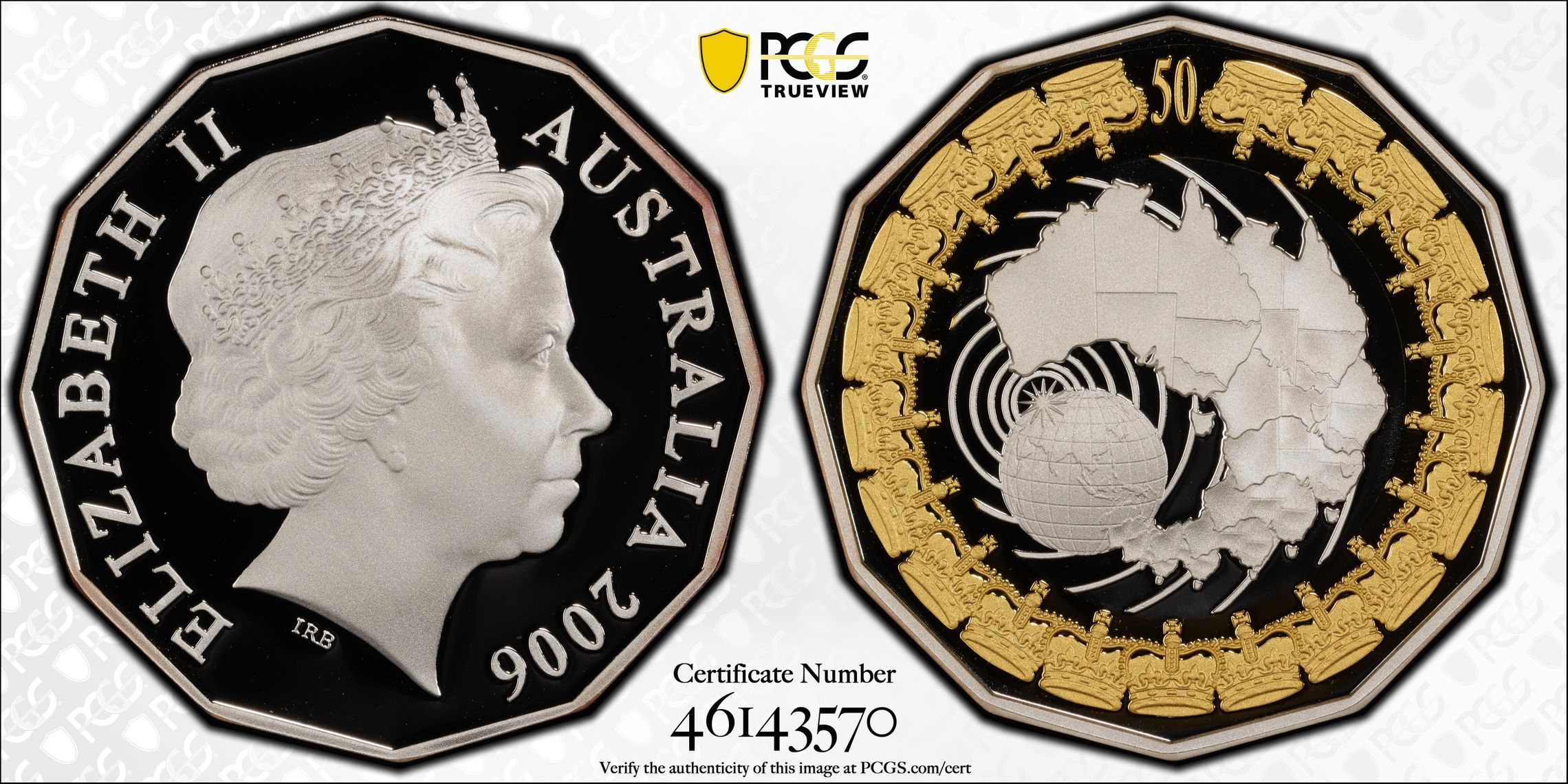 Royal Visit Silver, Fifty Cent, 2006, PCGS PR70DCAM