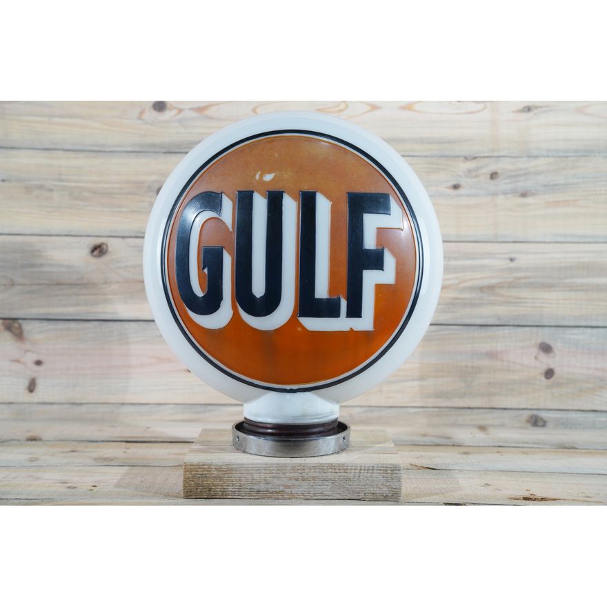 Gulf One-Piece Cast (OPC) Milk Glass Globe TAC 8.75