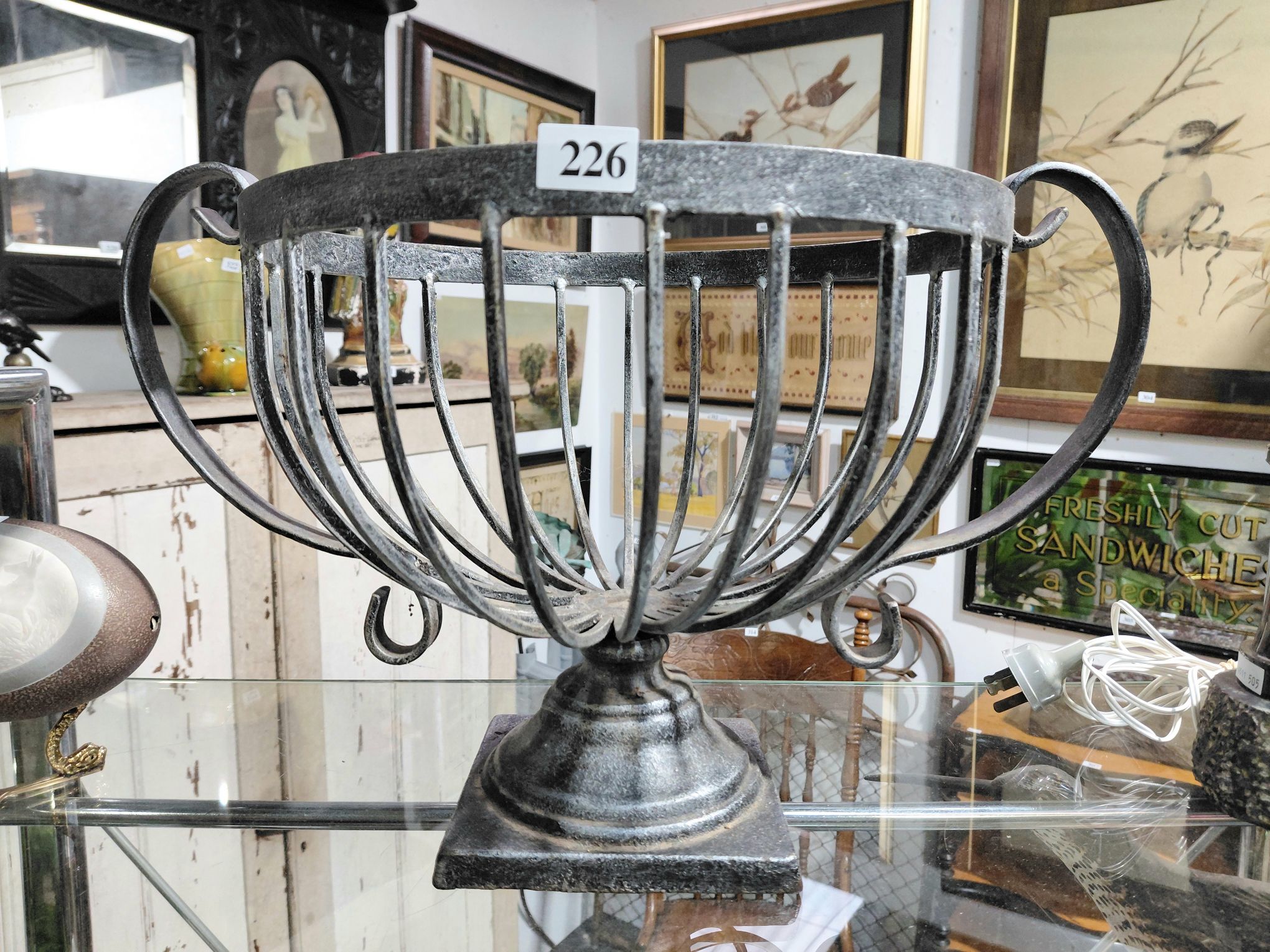 226 · METAL FRUIT BOWL