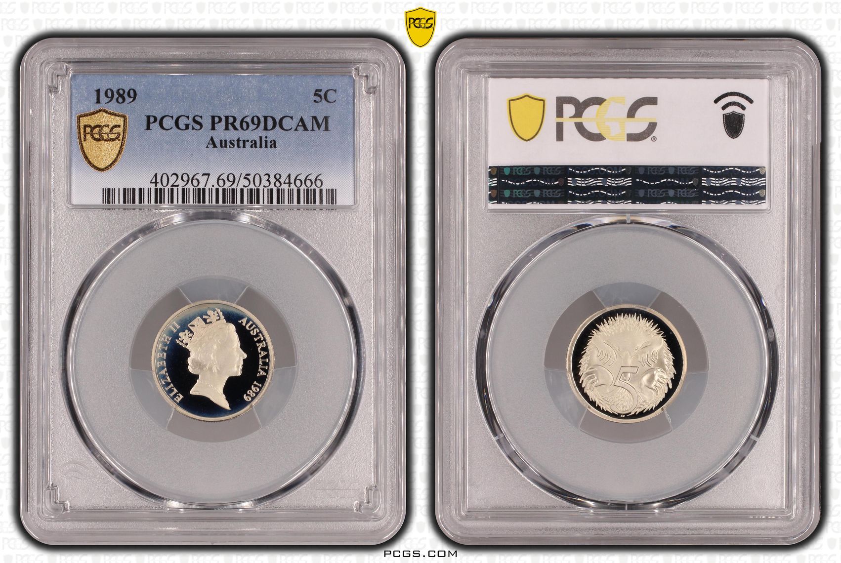Five Cent, 1989, PCGS PR69DCAM