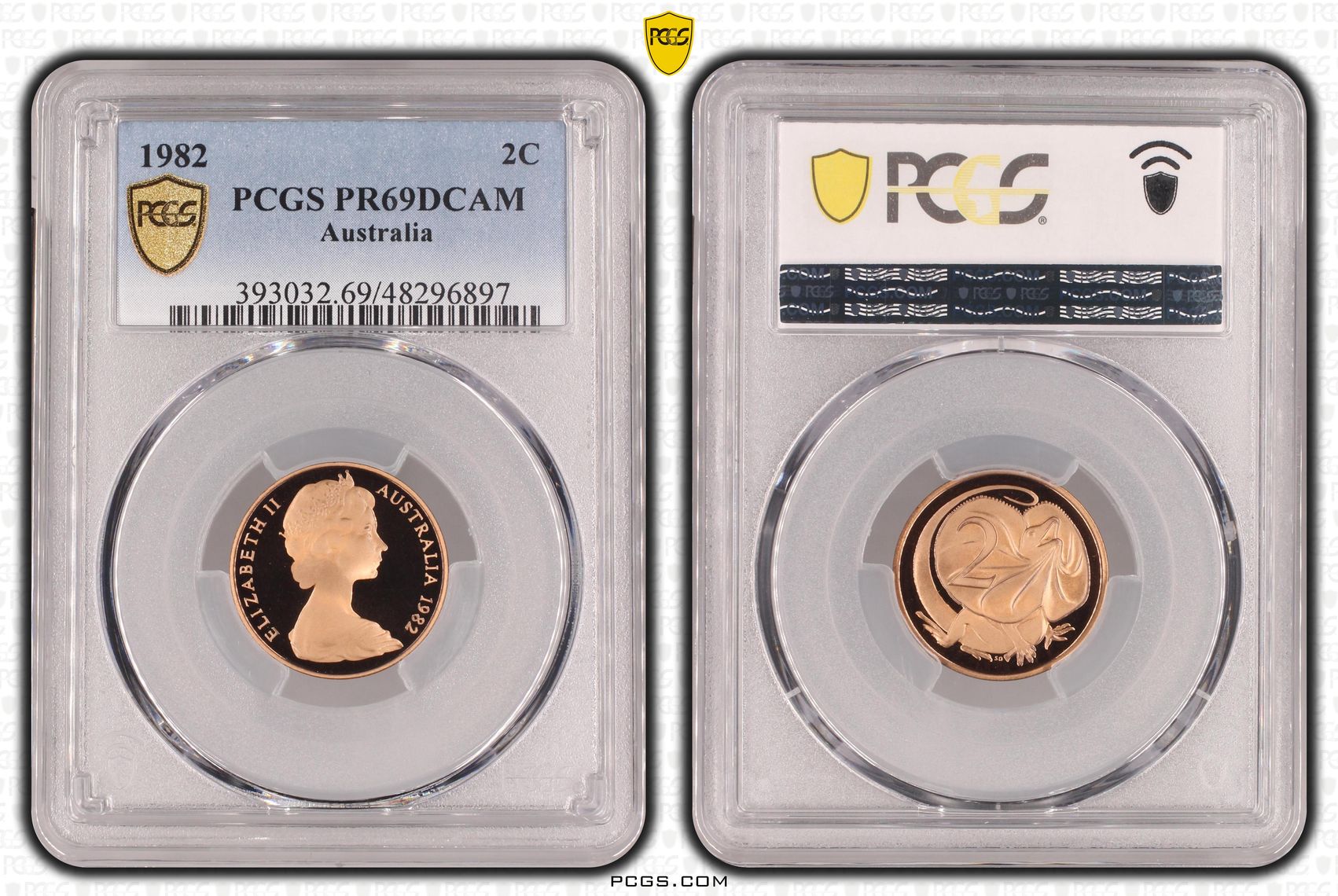 , Two Cent, 1982, Pcgs Pr69dcam
