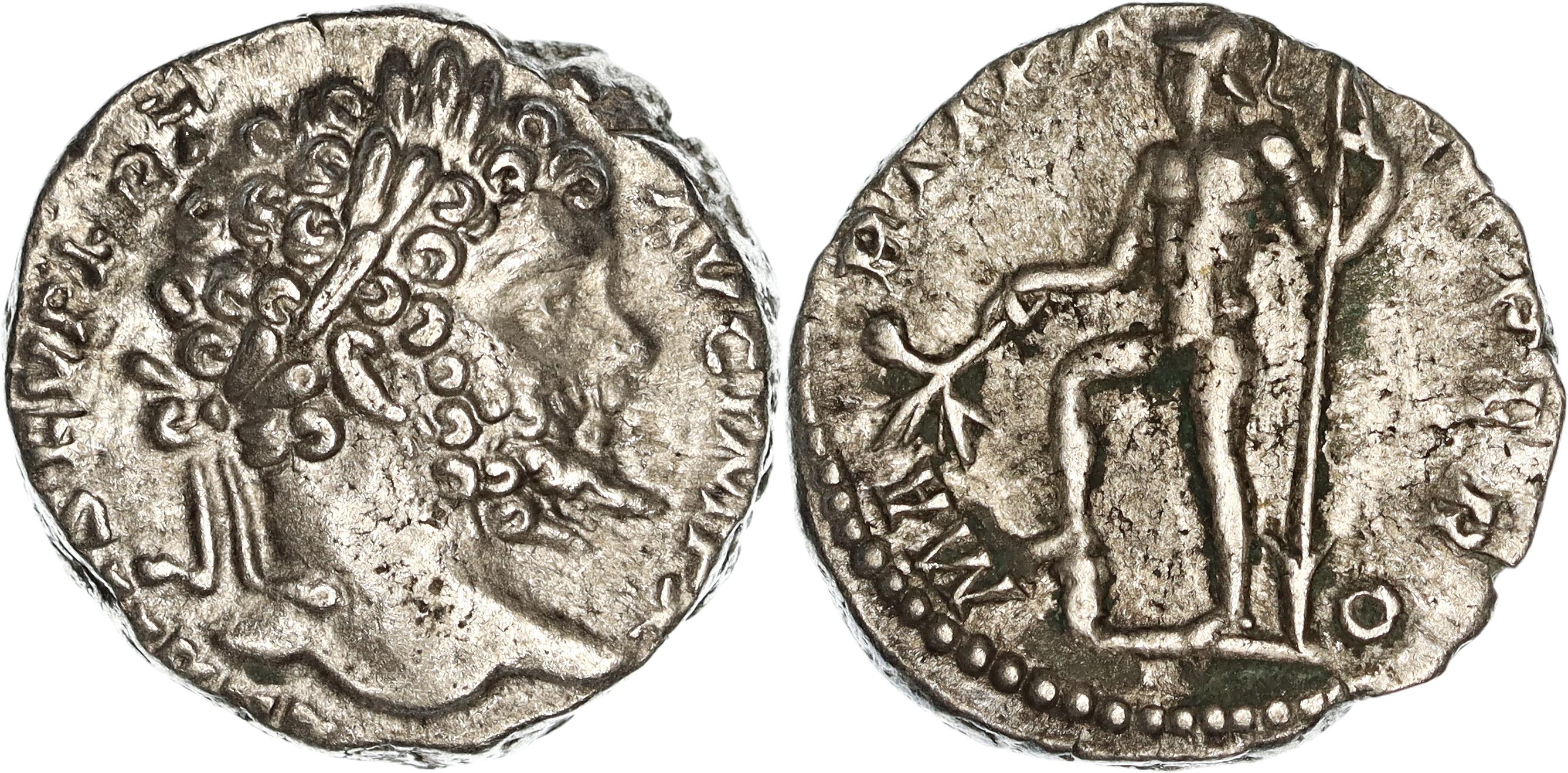 Roman Empire, Septimius Severus, Silver Denarius, 197-198 AD, VF+