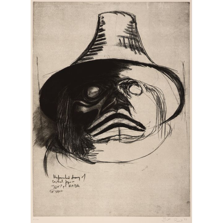 Bill Reid ''Spirit of Haida Gwaii'' 1997 Intaglio