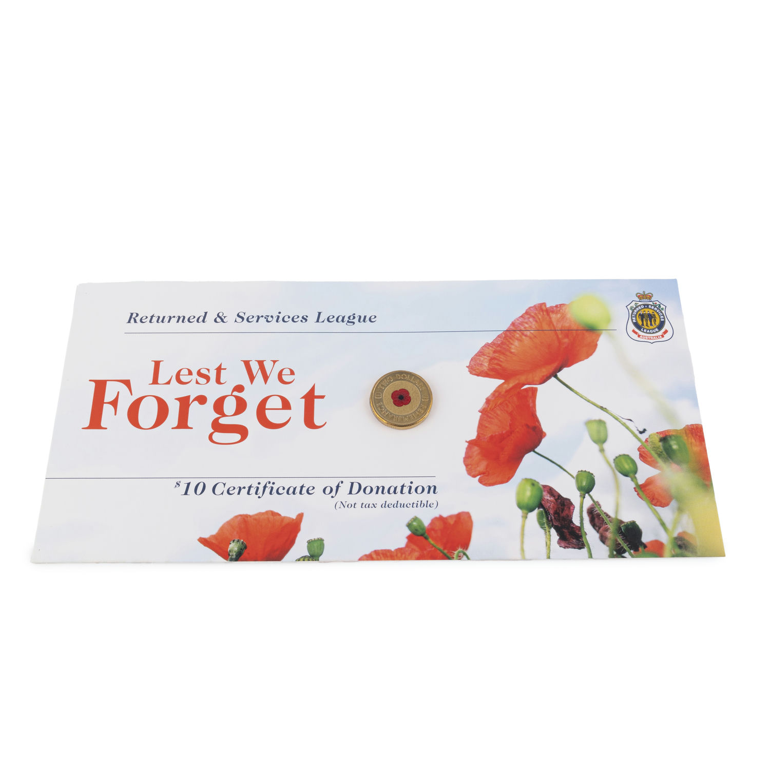 RSL - Lest We Forget, Two Dollars, 2012, UNC