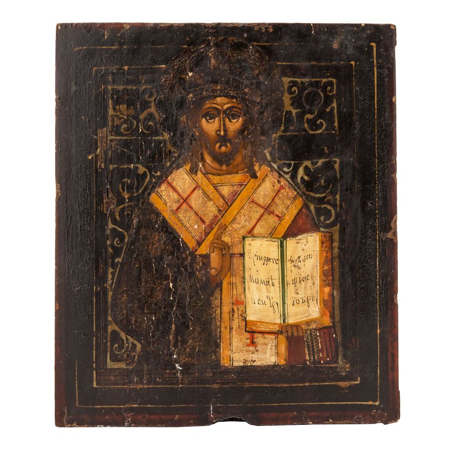 Ikona - Chrystus Pantokrator, Rosja, 1 poł. XX w.
