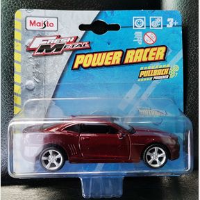 MAISTO POWER RACER PULLBACK CHEV CAMARO MAROON - 51844/1665