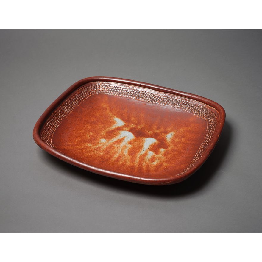 Len Castle - Large press-moulded platter