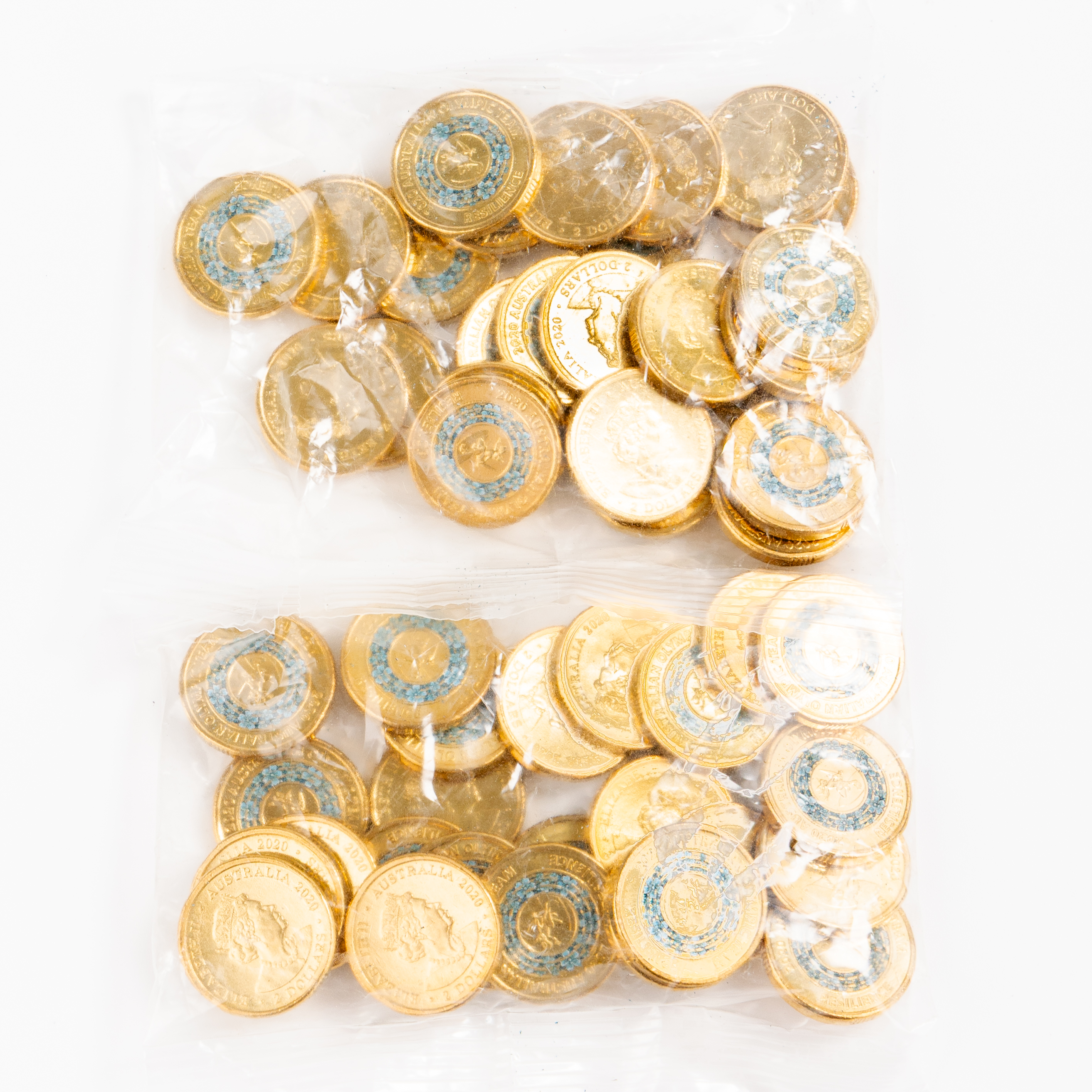 Elizabeth II, Large Bag - Australian Olympic Team, Resilience, Two Dollars, 2020, UNC