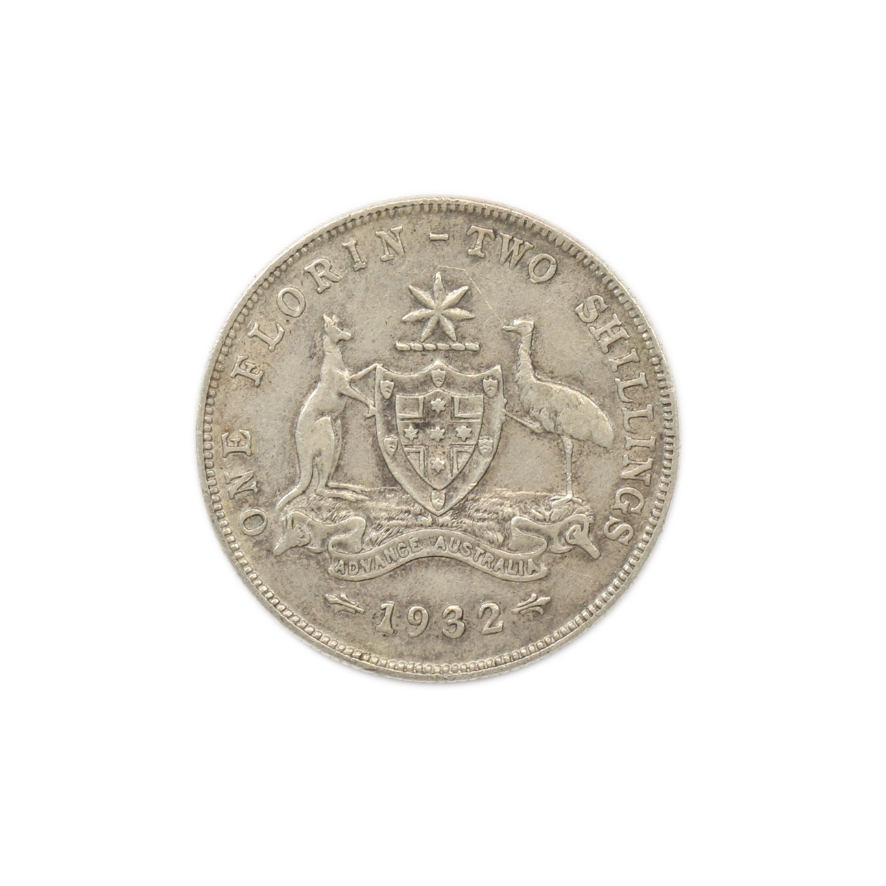 1052. · George V, Florin, 1932, gFine