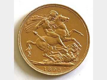 1893 LONDON MINT GOLD SOVEREIGN OLD HEAD VICTORIA