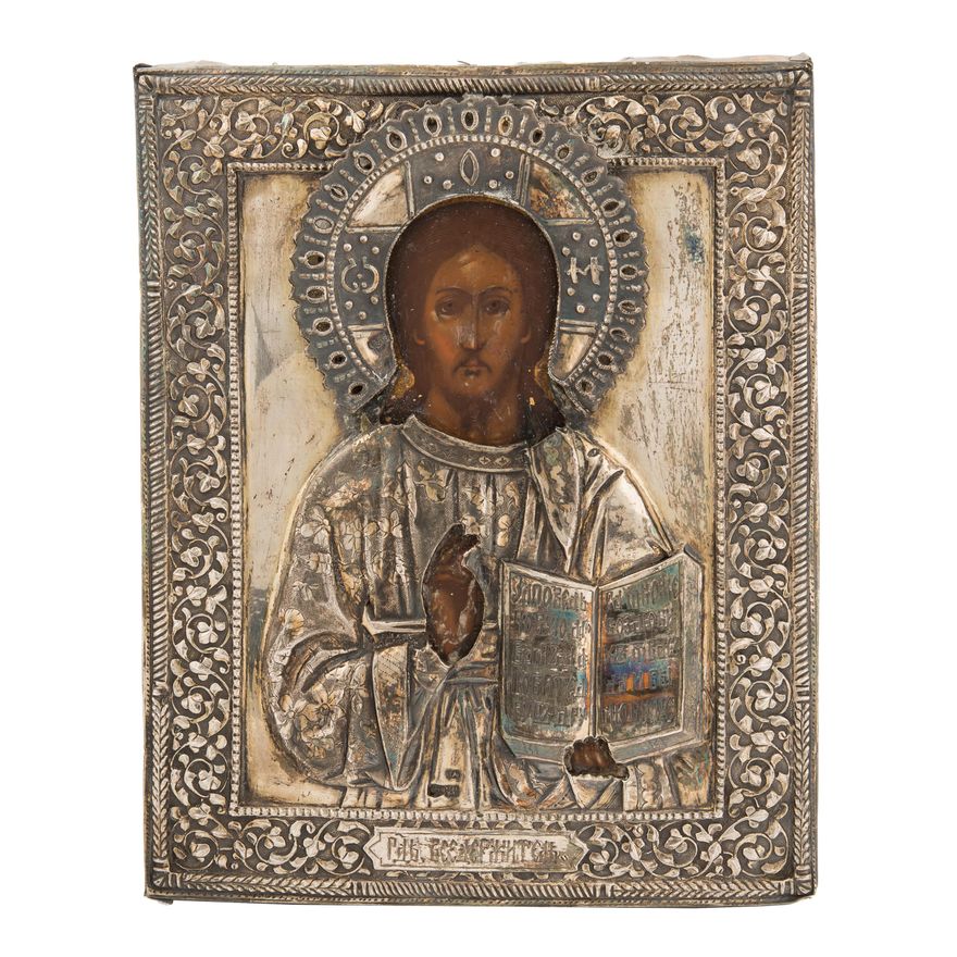 Ikona - Chrystus Pantokrator, Moskwa, 2 poł XIX w.
