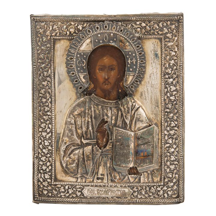 Ikona - Chrystus Pantokrator, Moskwa, 2 poł XIX w.