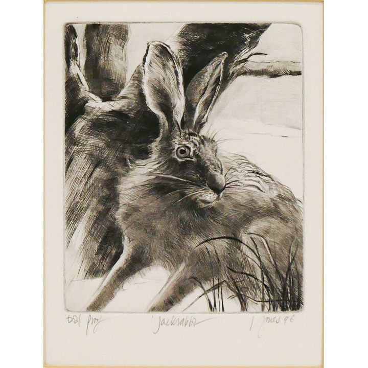 Liza Jones ''Jackrabbit'' 1998 Signed Etching