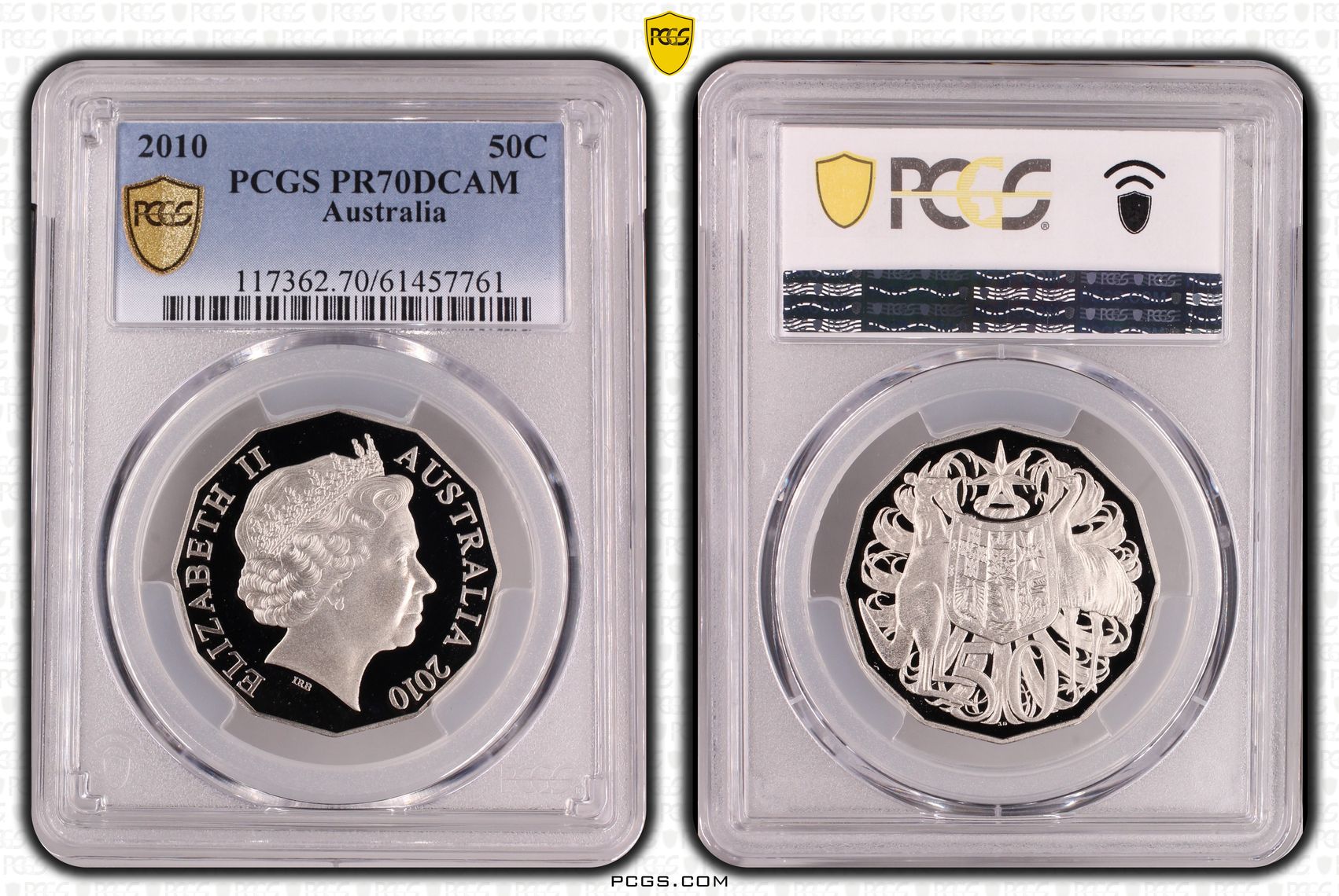 Fifty Cent, 2010, PCGS PR70DCAM