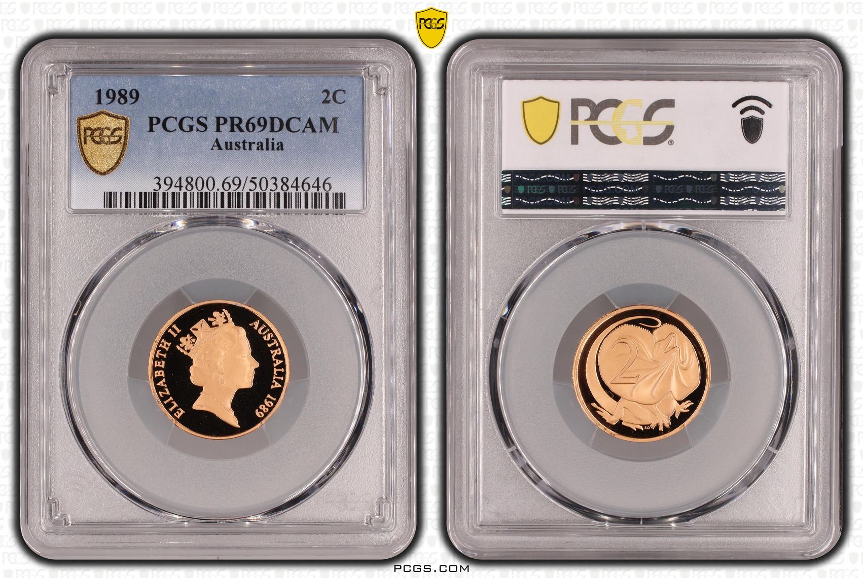 Two Cent, 1989, Pcgs Pr69dcam