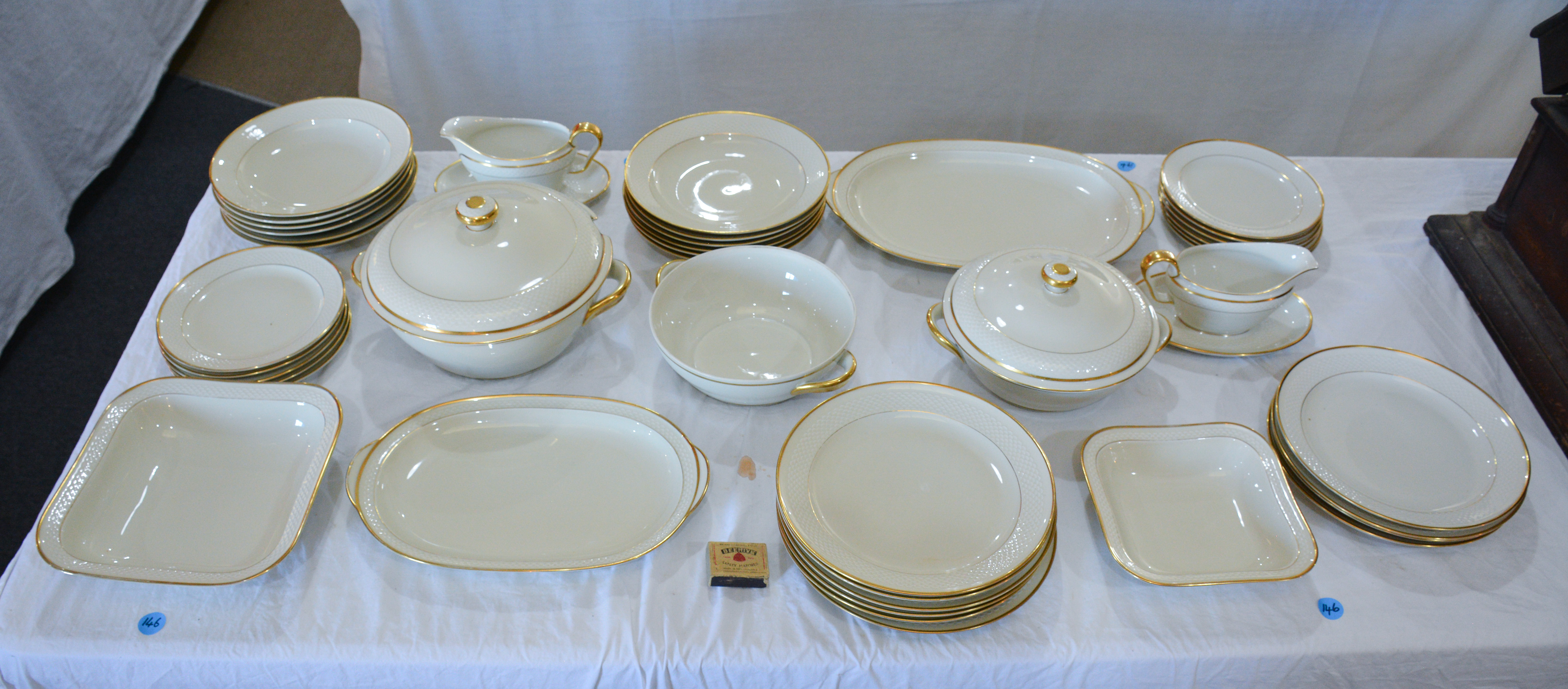 Vintage Thomas Ivory Bavaria Porcelain Dinner Set — sold at auction in New Zealand for $130