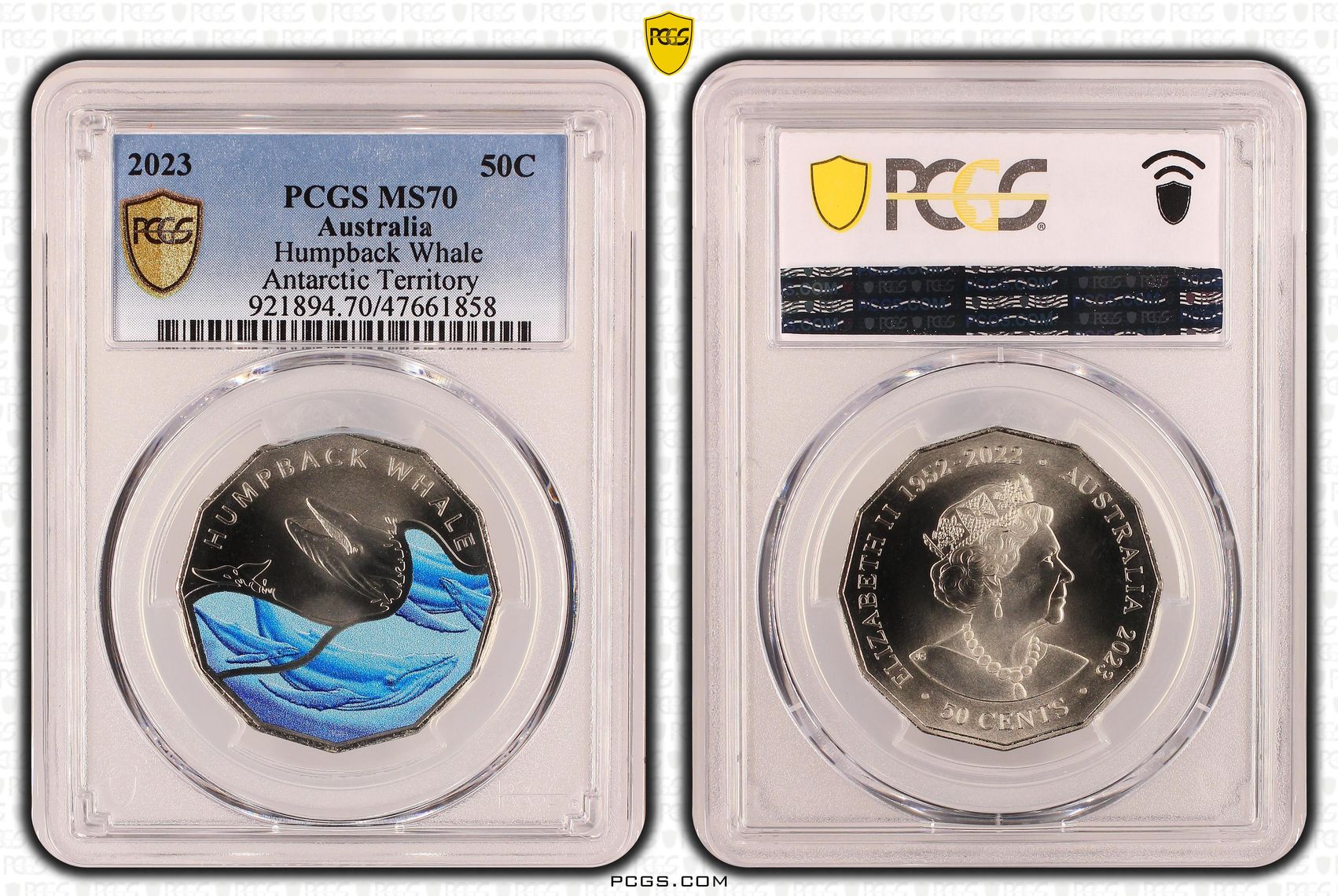 Fifty Cent, 2023, PCGS MS 70